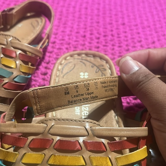 Naturalizer Huarache Sandals “Westerly” in Fiesta Size 8M Open Toe Slingback - Picture 4 of 6